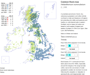 Helianthemum nummularium (Common Rock-rose) distribution